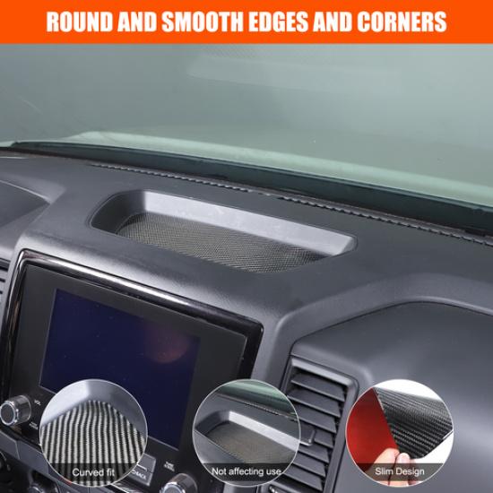 Carbon fiber Passenger side dashboard slot mat sticker For Nissan Frontier 24-25