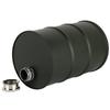 700ml Portable Stainless Steel Beer Barrel Wine Liquor Hip Flask with Sealing Lid(Black)
