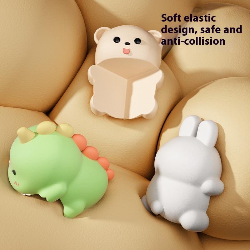 2 Pezzi Cartone Animato Carino Bambini PVC Morbido Anti-Collisione Angolo Protezione Sicurezza Angolo Tavolo Incollabile Set Di Protezione Sicurezza Bambini