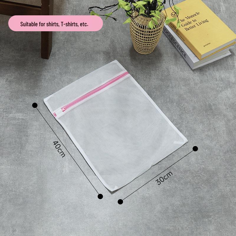 Pink Mesh Laundry Bag for Machine Wash - Anti-Deformation Clothes Care for Bras & Sweaters