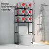 Washing Machine Storage Rack 3 Layers Adjustable Portability Balcony Storage Racks Floor Standing Toilet Bathroom Accessories