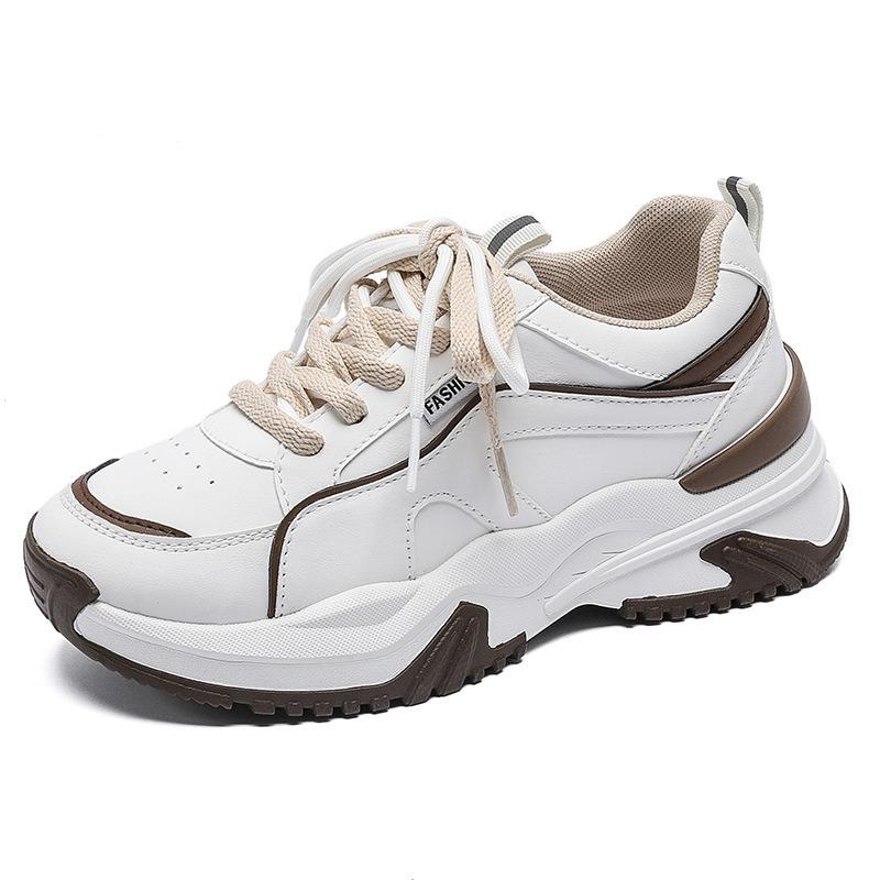 Designer Women Shoes Muffin Thick Bottom Leisure Shoes 2025 All-match Soft-sole Sneakers Outdoor Woman Platform Shoes De Zapatos