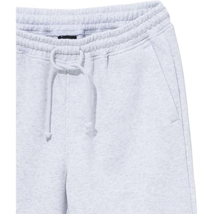 New Era FW22 Solid Color Drawstring Waist Logo Print Sports Pants Men pants Gray 13338627