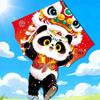 Weifang New Panda Cartoon Lion Dance Kite for Kids