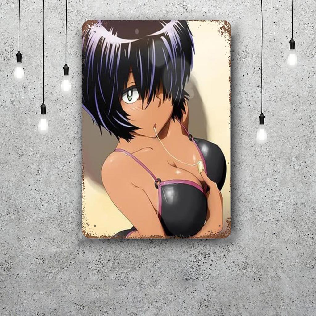 mysterious girlfriend x cartoon Vintage Metal Tin Signs Posters Decor Retro Metal Plaque Wall Art Decor for Garage Bar