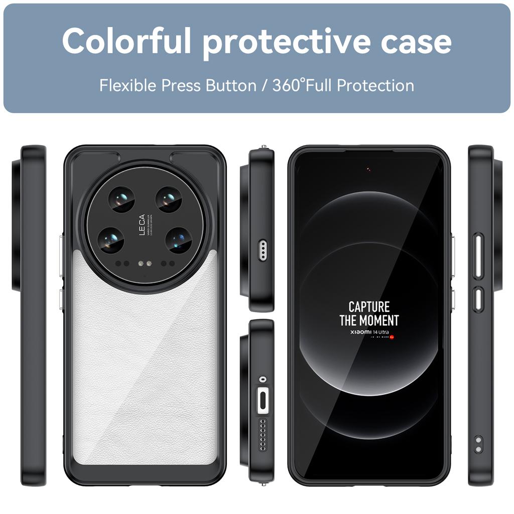 For Xiaomi 14 Ultra Case Drop-resistant TPU+Acrylic Phone Protective Cover