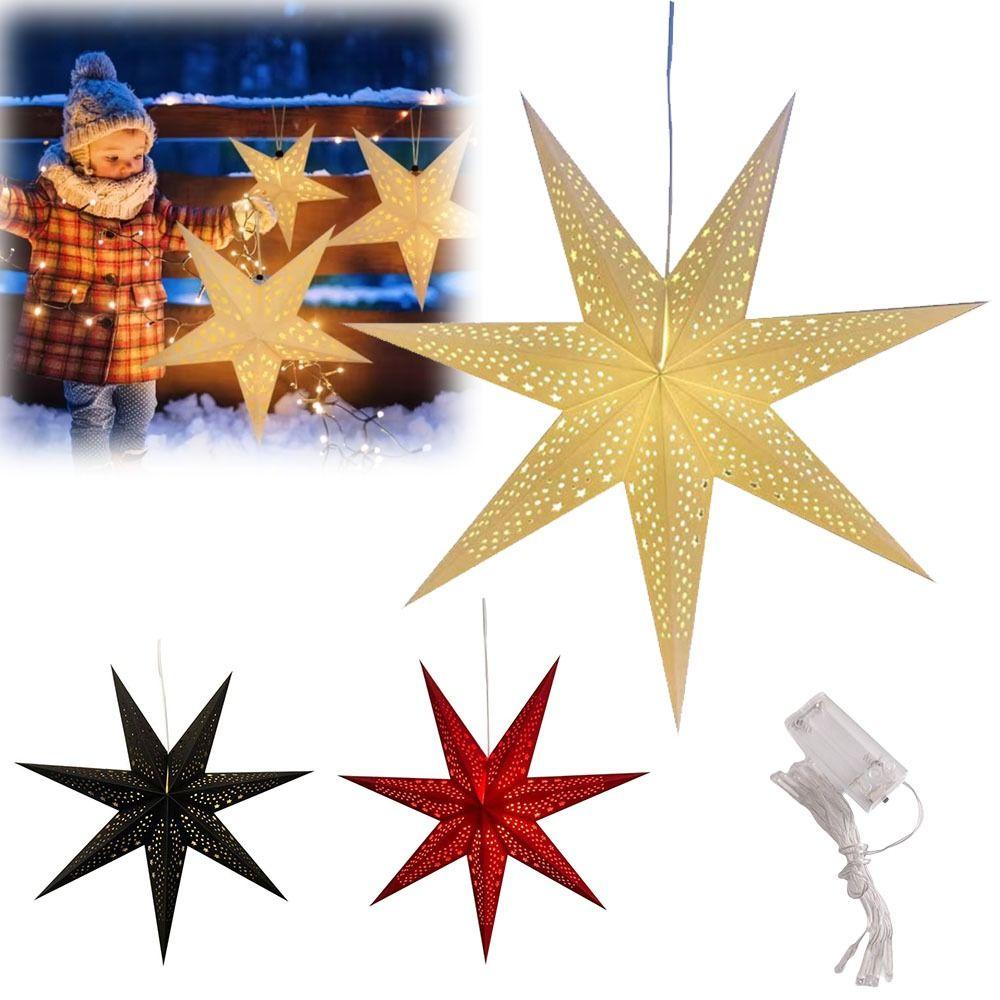 Folding Star Lanterns Christmas Decorations Star Lampshade New Hanging Paper Stars  Home Decor