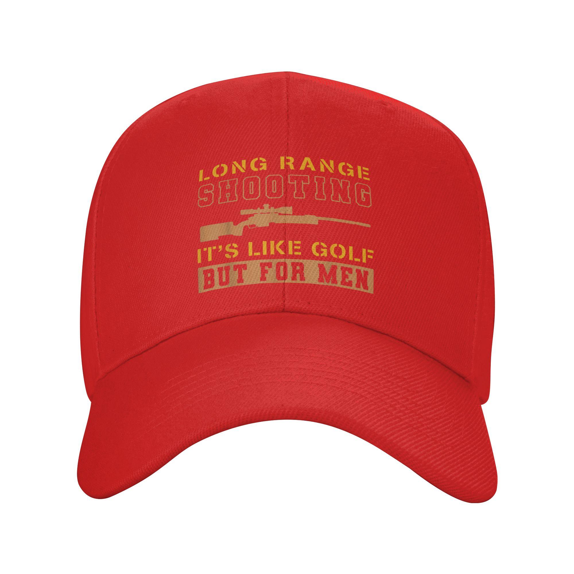 

Long Range Shooting Its Like Golf But For Men Casual Baseball Cap Trucker Hat Summer Wholesale Couple Women Snapback Cap One Size