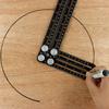 Universal Precision Tile Hole Opener & Multi-Purpose Six-Fold Ruler