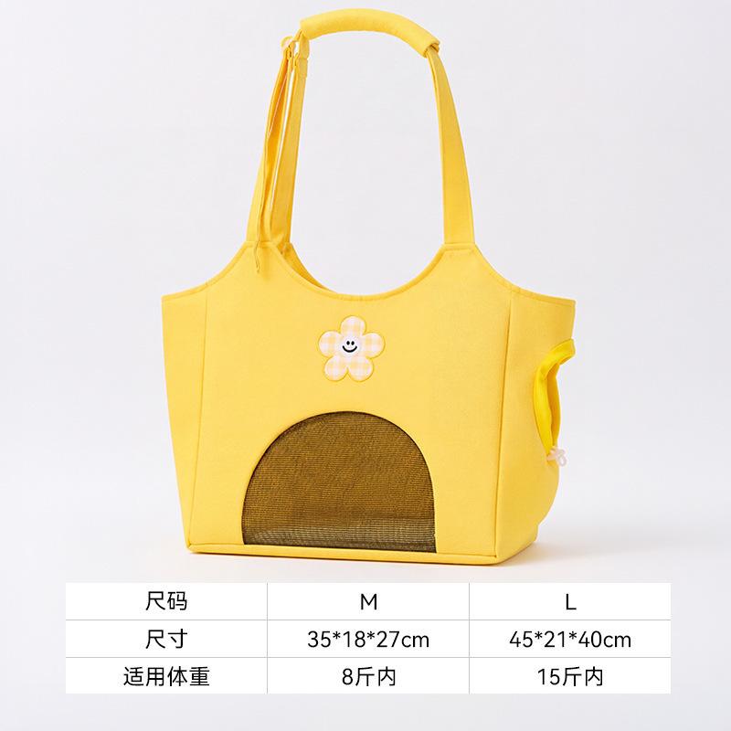 Crossbody bag, single shoulder cat bag, dog bag, large space, portable and adjustable pet bag for outdoor use