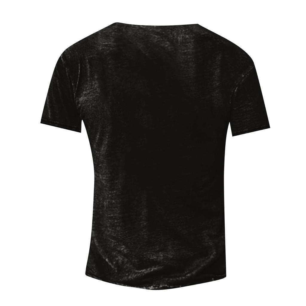 Men's T-shirt Graphic Text 3D Printing Street Casual Short Sleeve Button Down Printed Clothing Basic