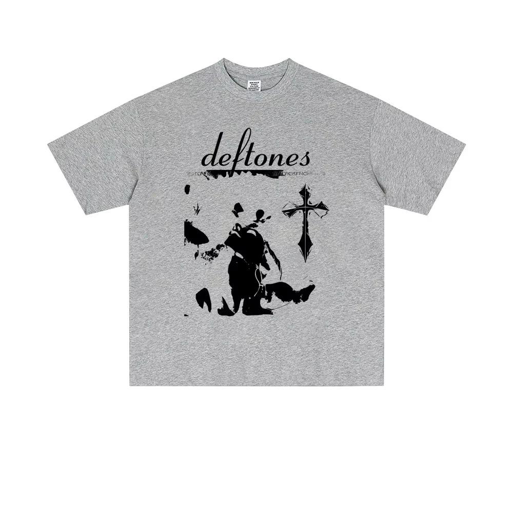Rock Band Deftones Saturday Night Wrist T Shirt Men Women Alternative Heavy Metal Streetwear Male Fashion Oversized T-shirt Tops