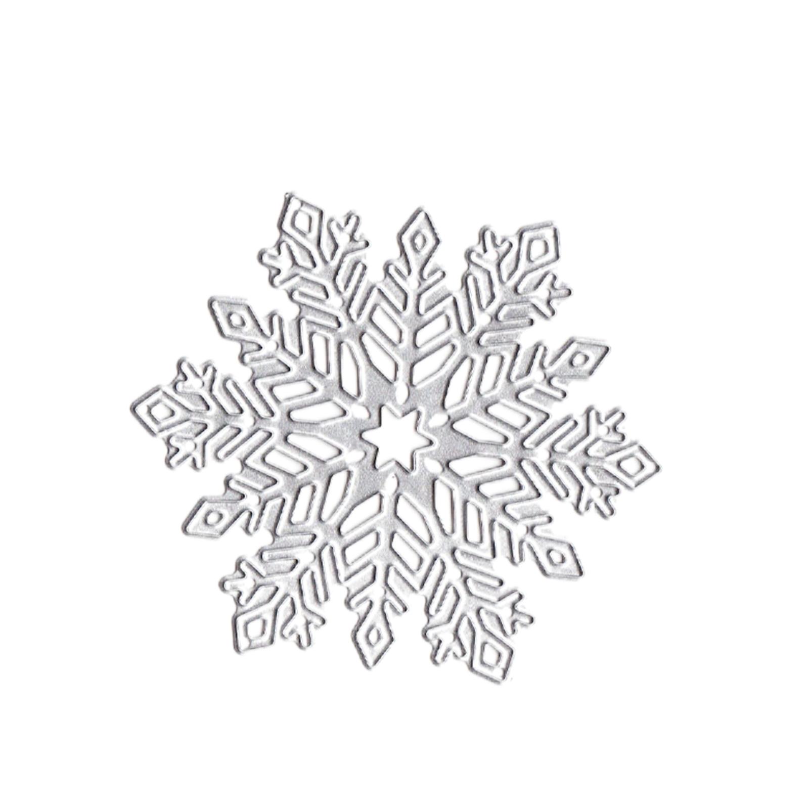 

Новые снежинки Металлическая резка Форма для высечки Украшения для скрапбукинга Рельефное украшение для фотоальбома Изготовление открыток Изделия ручной работы своими руками One Size серебряный