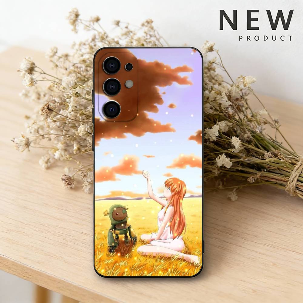 Anime C-Clannad Das süßeste Handyhülle Für Samsung S26,25,24,23,22,21,20,30,Ultra,Plus,Fe,Lite Schwarzes Gehäuse
