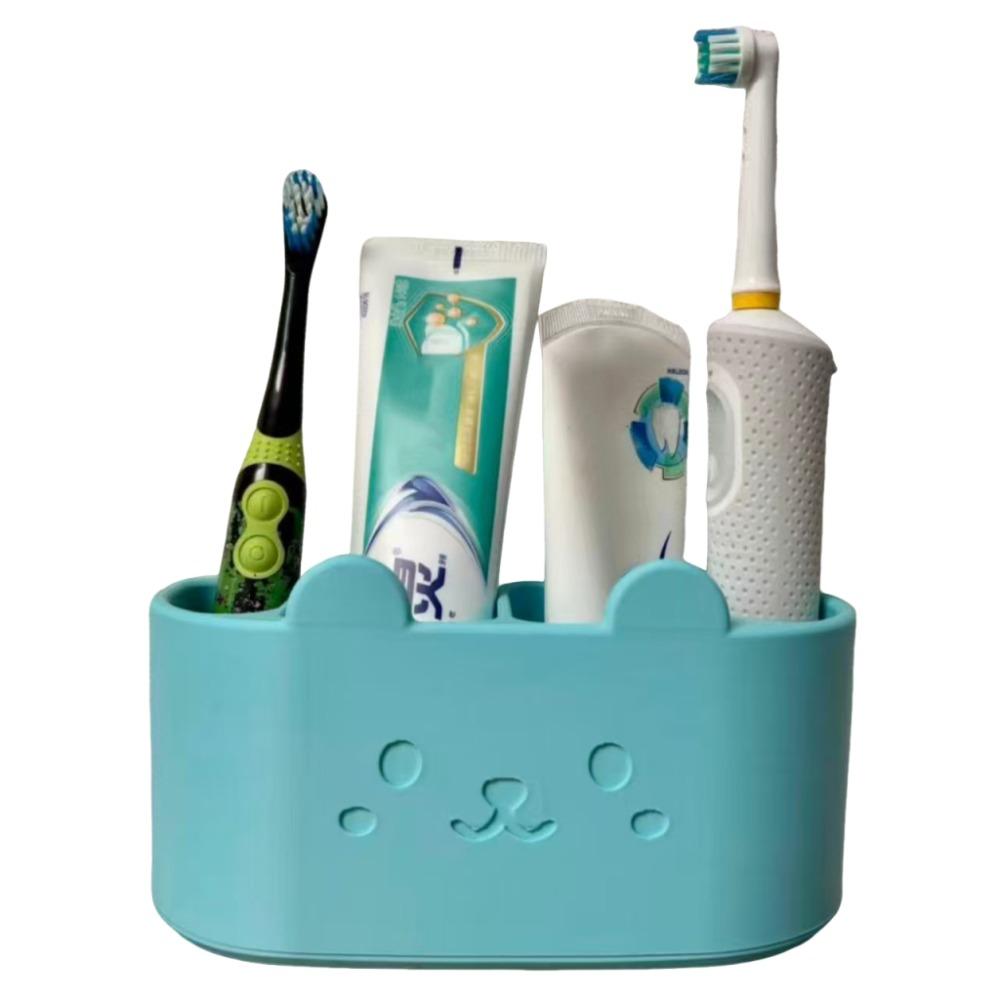 Creative Cat Toothbrush Holder 3D Printing Electric Toothbrush Stand Shaver Organizer Washbasin синий