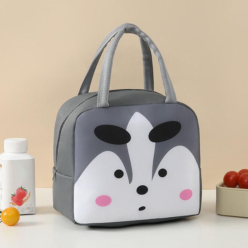 Cartoon Tiere Gedruckt Thermische Mittagessen Taschen Für Kinder Kinder Lagerung Banto Lunchbox Lebensmittel Tasche Isolierung Taschen
