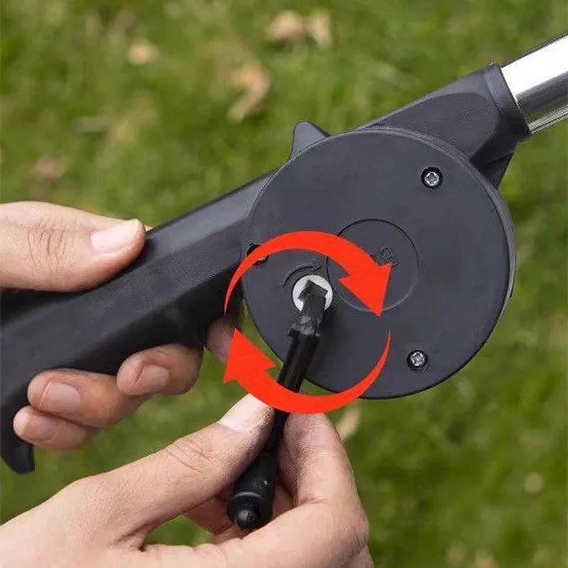 Portable Hand-Operated Blower Making-Effective and Easy-to-Use Hand Crank Operated Blower For BBQ Camping Fire
