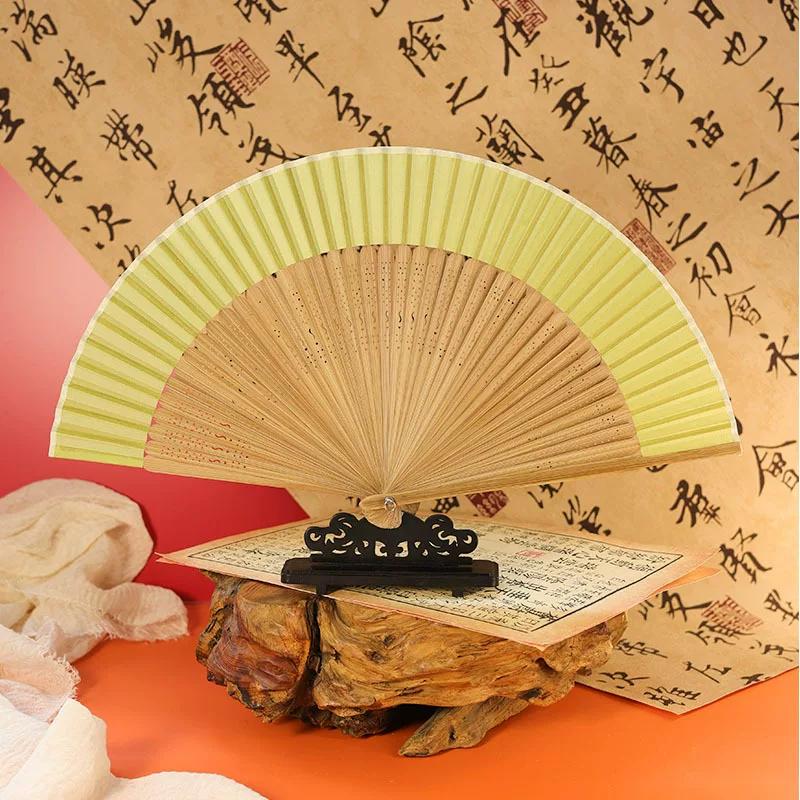 [Don't Yurong] New Chinese Style Suzhou Retro Style Folding Fan Summer Han Chinese Clothing Portable Folding Fan Female Fan
