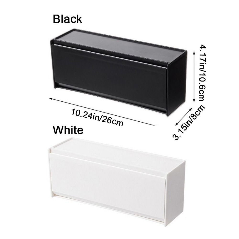 Plastic Magnetic Refrigerator Storage Box Wall Mounted Side Hanging Storage Rack Bathroom