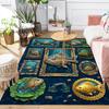 Underwater Fish Art Pattern Rug Floor Mat for Living Room or Bedroom Soft and Comfortable Carpet a Gift for Birthday and Holiday.