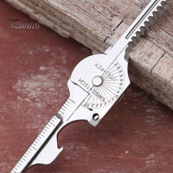Multifunktionales Schlüsselanhänger-Gadget, tragbares EDC-Werkzeug, kompakte Größe, tragbarer Schraubendreher, Flaschenöffner, Notfall-Schlüsselanhänger