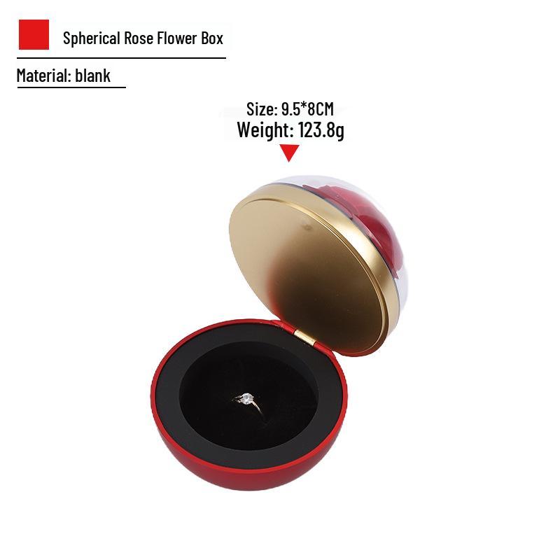 520 Qixi Jewelry Flower Box with Magnetic Clasp - Valentine s Ring & Necklace Gift Box