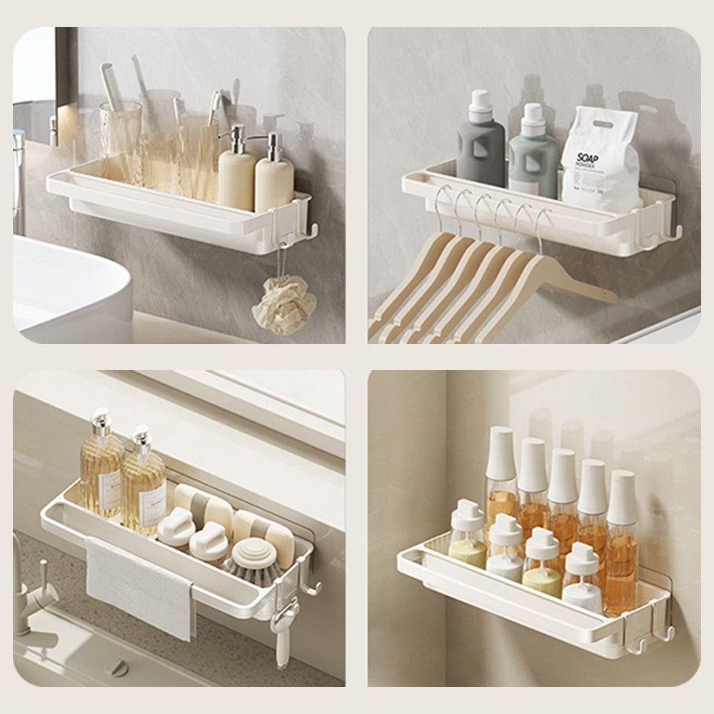Space Saving Faucet Storage Kitchen Organizer Rack Dishcloth Holder Sponge Storage Self-Draining Shelf Sponge Holder Soap