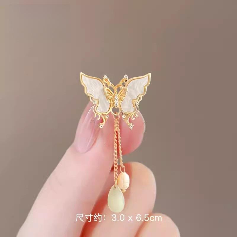 

Брошь-кисточка Лотос в китайском стиле, Изысканная женская ретро-брошь на лацкан для Ханфу и Ципао, Аксессуар-булавка для одежды