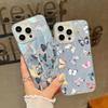 Butterfly Print Soft Edge Slim Clear Phone Case For iPhone 16 Pro 15 Pro Max 14 13 12 11 Glitter Feather Shockproof Sparkling Hard PC Back Cover