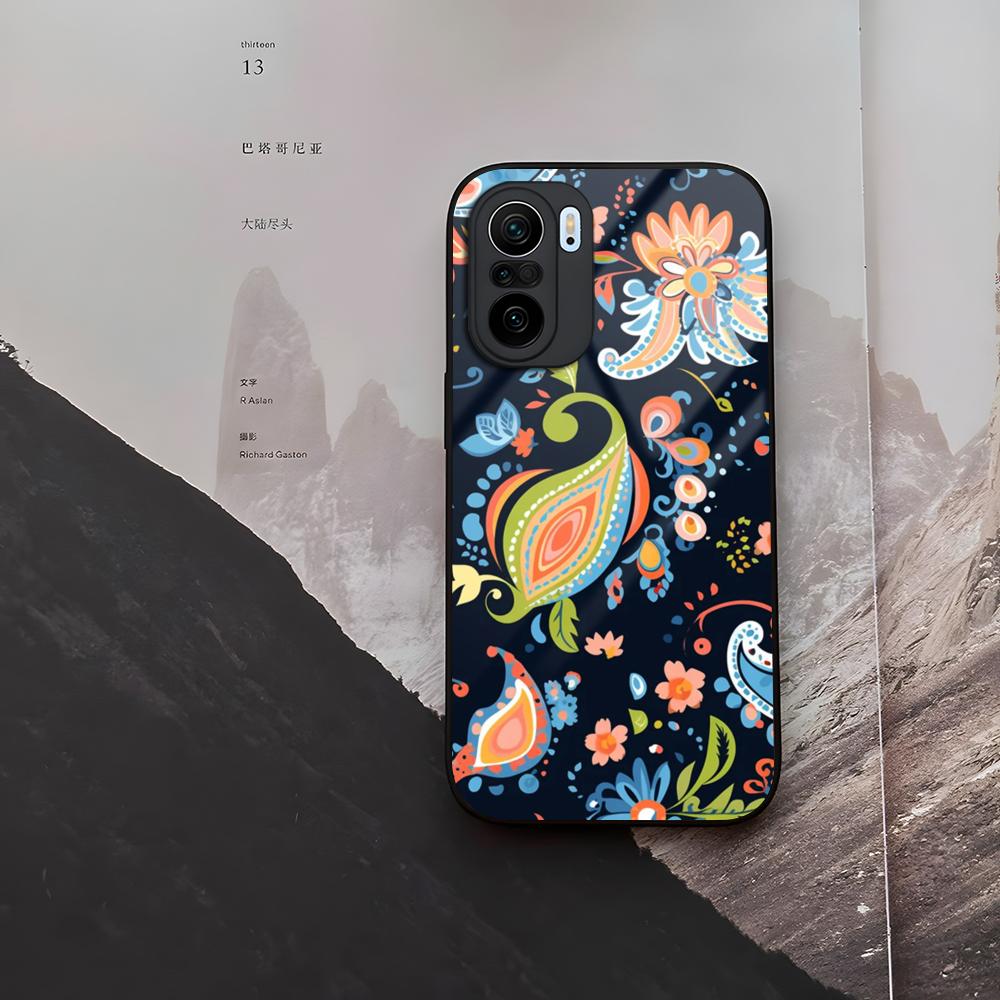 

Cashew Flower Vera Bradley Phone Case Tempered Glass For Xiaomi 15 14 12 Lite Pro 13 11t Lite POCO M6 M5 X6 X5 X3 F5 F6 Pro Cove POCO X6