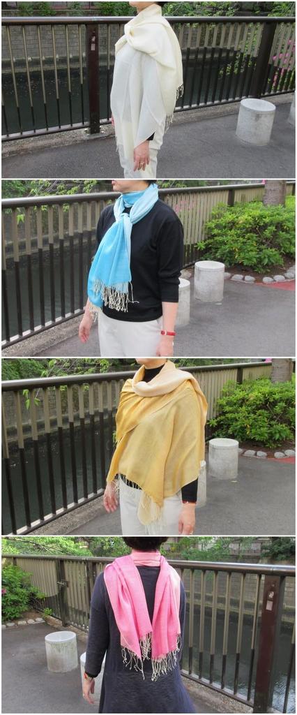 Silk and Wool Reversible Large Stole for Spring and Suitable for Formal Including Kimono and Other Traditional Japanese Perfect for and Other Special