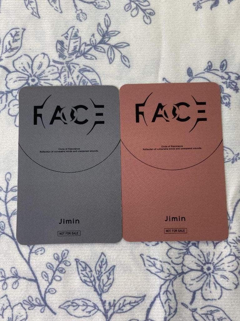 [USED] BTS Jimin JIMIN FACE JPFC Japan Limited Lucky Drop Trading Cards (2 Pieces)