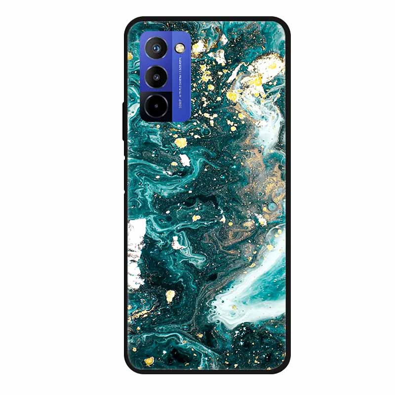 Für Wiko 10 Hülle Marmor 6,75" TPU Weiches Silikon Rückseite Handyhülle für Wiko 10 Wiko10 Coque Cartoon Antischock Stoßfest Funda