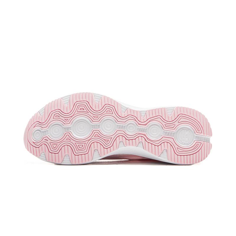 New LiNing Cushioning, Wear Resistant Low Top Casual Running Shoes Women's White Pink ARHV022-6