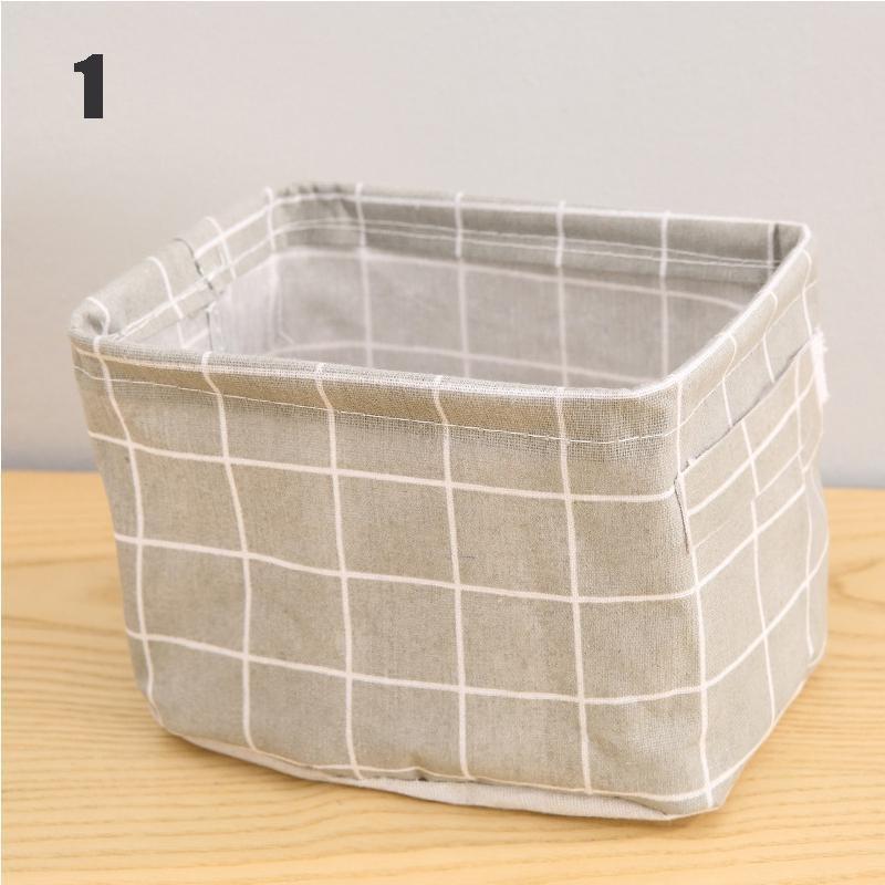 

1 тканевая корзина для хранения с ручкой, Многофункциональная складная коробка для хранения мелочей, Печатная настольная корзина для хранения, Книги, Нижнее белье, Семья, 1