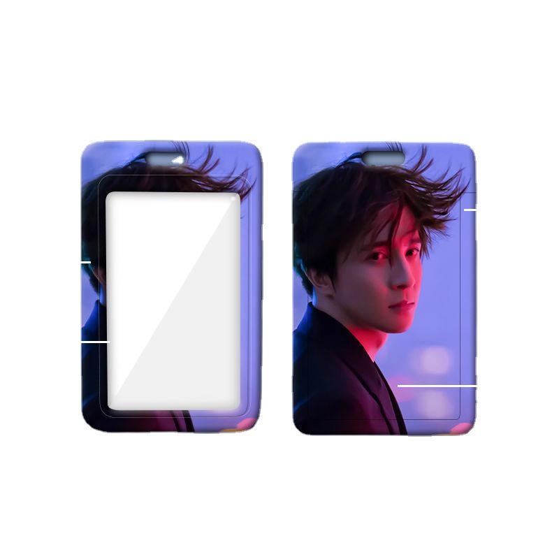 Xue Zhiqian Sliding Plastic Card Holder: Student ID, Meal Card, Name Tag, Work Pass, Bus Access