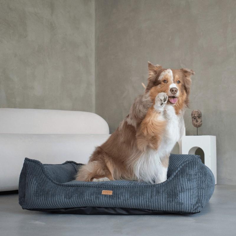 Legowisko Ortopedyczne Denzoo Milano Dark Grey "S" 70X50 Kojec Sofa Posłanie