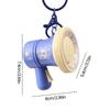 Cute Mini Record Player Keychains with Soothing Music Box Function for Music Lovers