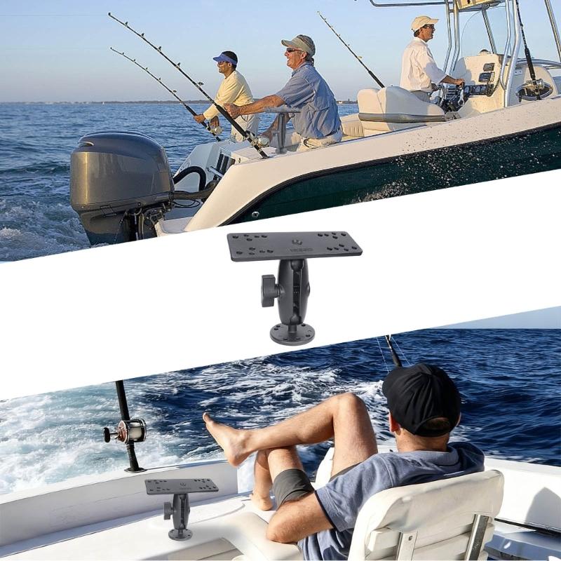 Universal Sonar Device Mount Plastic Metal Mixing Structure Quick Setup Adjustable Positioning Marine Equipment Bracket