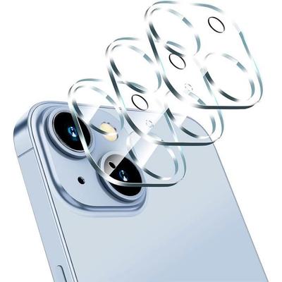 Set of 3 Tempered Glass Camera Protectors - BOOLING - for iPhone 15 - Scratch-resistant - Shockproof - Transparent