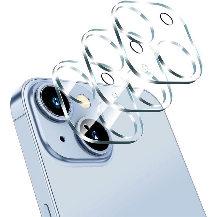 Set of 3 Tempered Glass Camera Protectors - BOOLING - for iPhone 15 - Scratch-resistant - Shockproof - Transparent