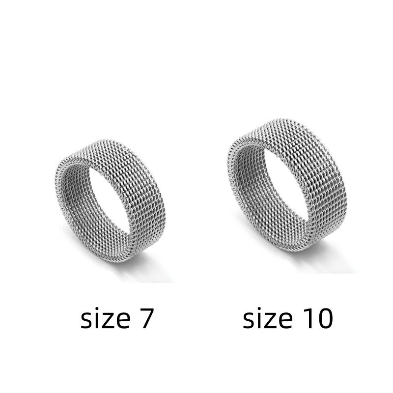 Modă Cuplu Hip Hop Inele Simple de Petrecere cu Model Plasă