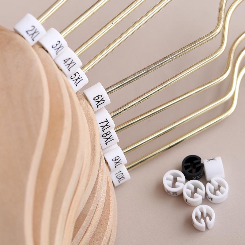 Double-Sided Round Clothing Size Marker Clip for Adult & Children Hangers