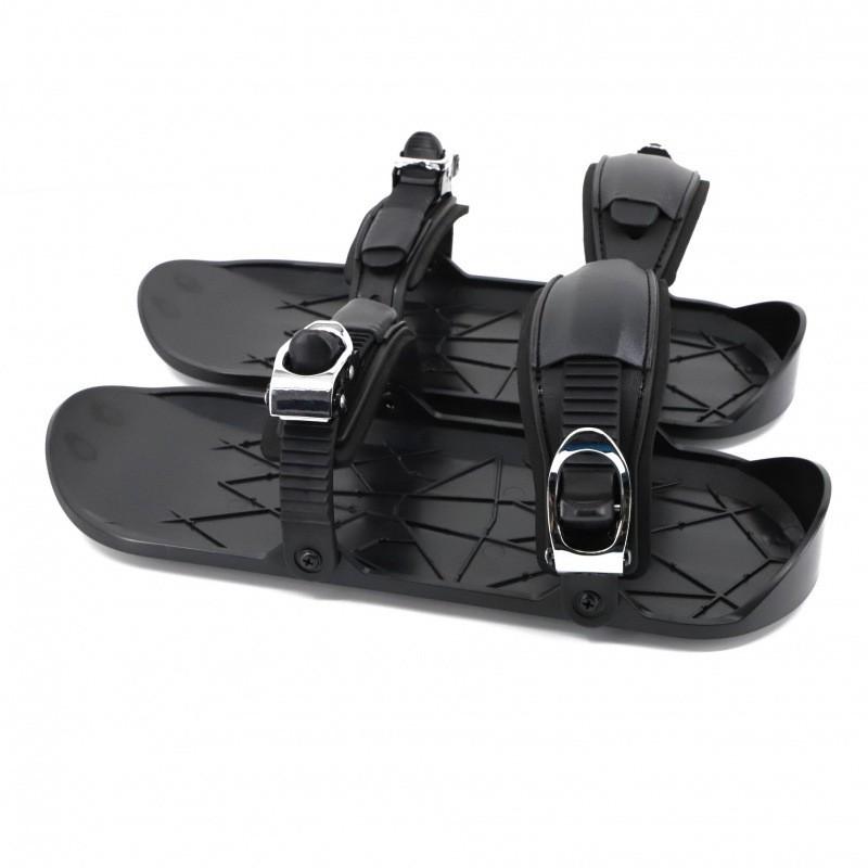 Mini Ski Skates Dual-Board Snow Adults Kids Freestyle Snowboard Shoes Nylon Aluminum Construction