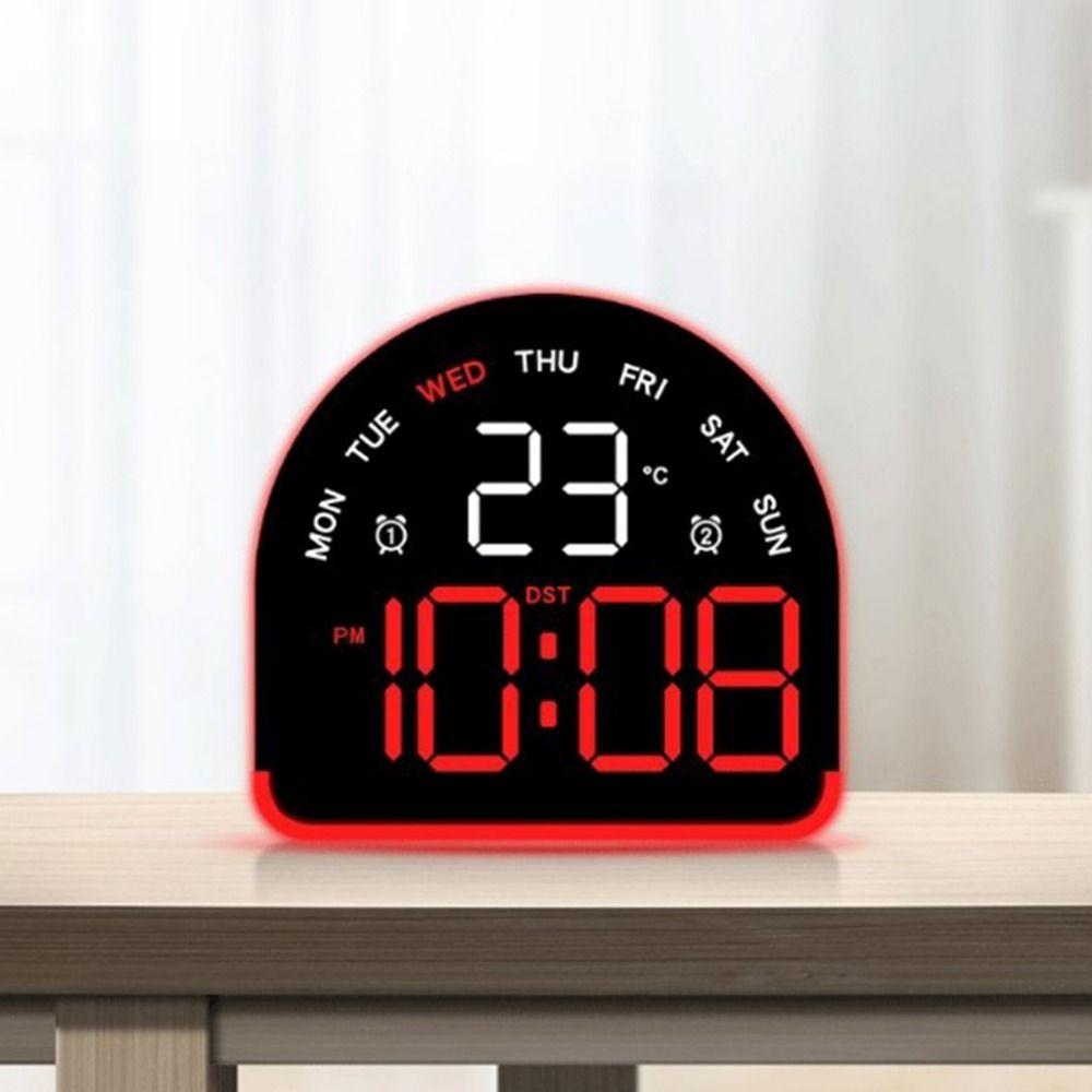 Ambient Light Digital Alarm Clock Temperature Display Desktop Clock LED Clock  Bedroom Use