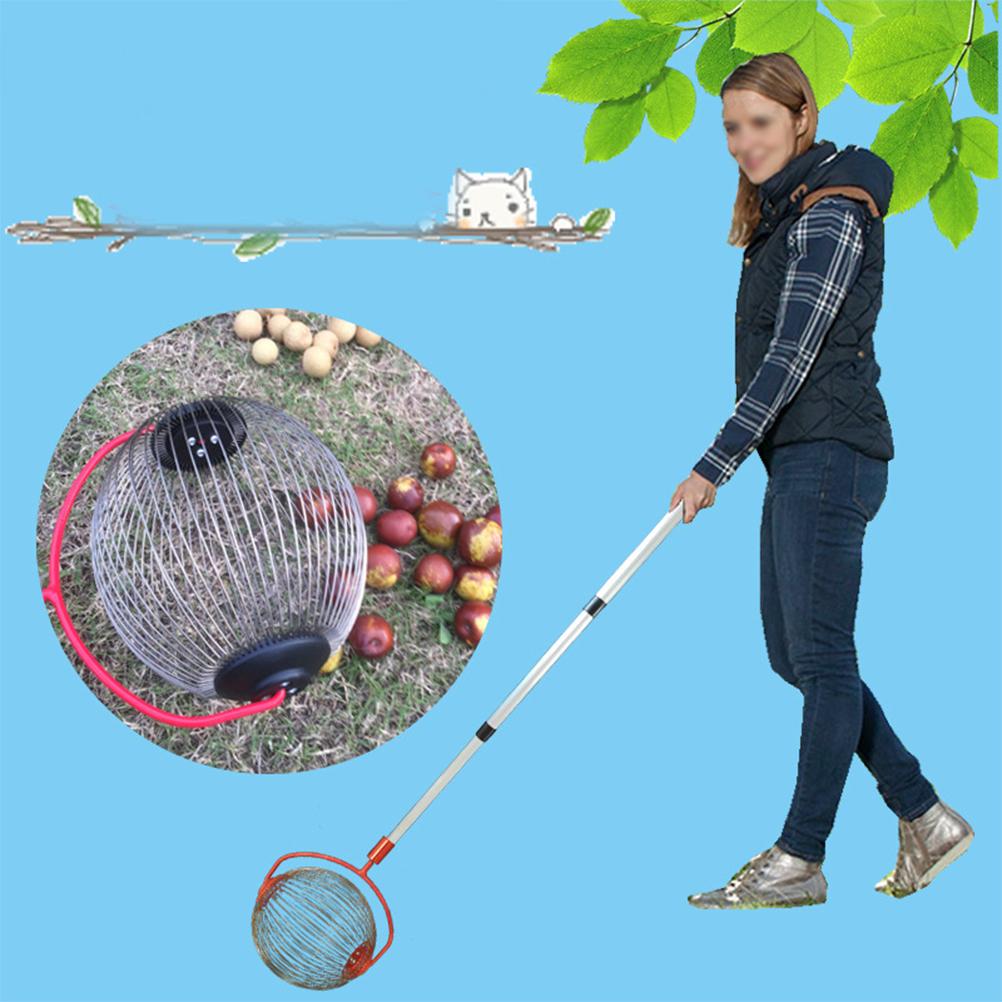 Nut Gatherer Adjustable Lightweight Rolling Nut Picker Collector for Lawn Garden