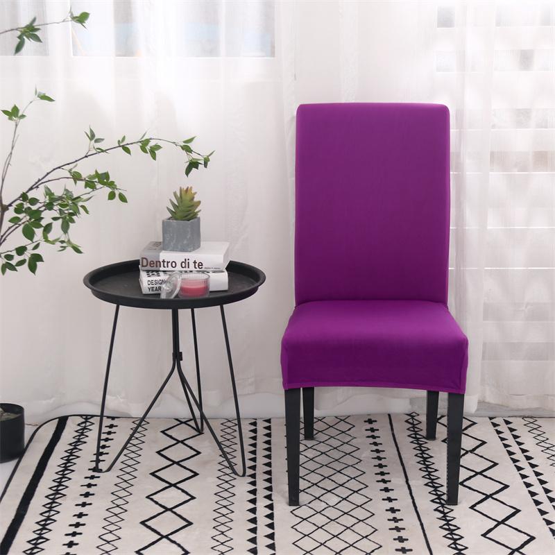 Jednokolorowy Pokrowiec na Krzesło Jadalniane Zdejmowany Antybrudny Pokrowiec Kuchnia na Bankiet Wesele Restaurację housse de chaise 1 szt.