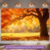 1Pcs Fall Tree Golden Autumn Leaves Scene Decoration Background Fall Backdrop Decorations For Photo Studio Photo Booth Party