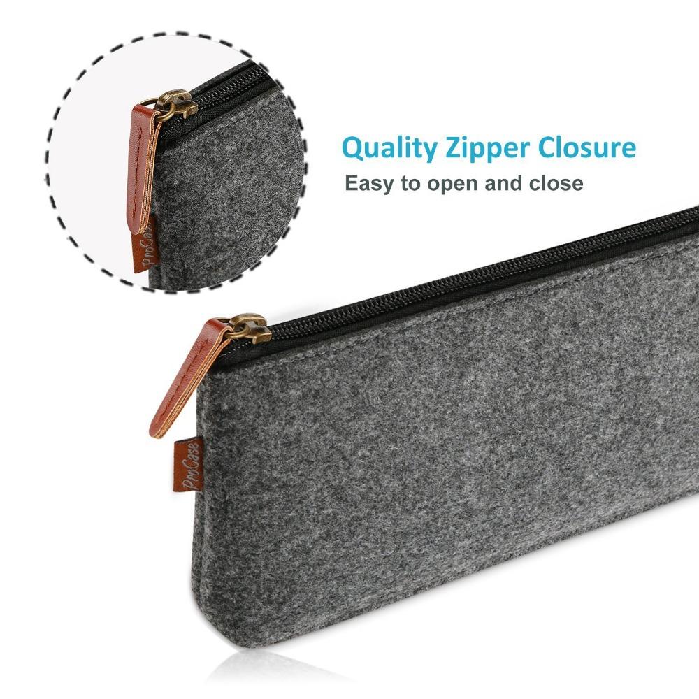 Thick Felt Pencil Bags Simple Practical Pencil Bag Student Teacher Stationery Bag Back To School