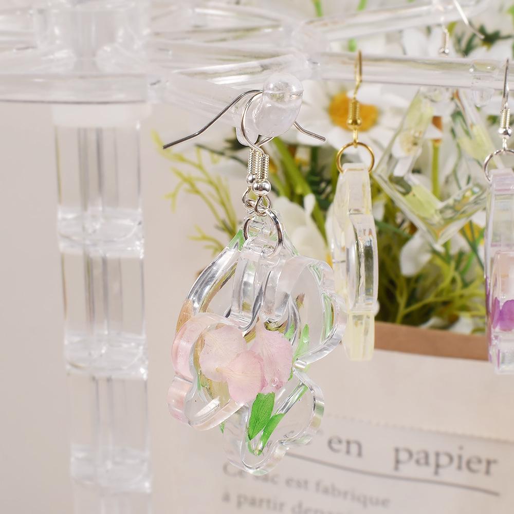 Irregular Flower Leaf Arch Epoxy Pendant Silicone Mold for DIY Crystal Earrings